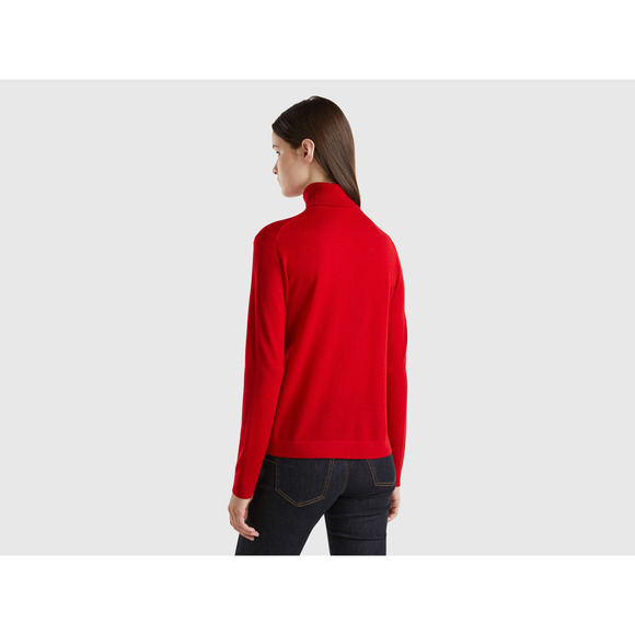 Calvin Klein Red Turtleneck Sweater - Large - Women's Knitwear - Picture 3 of 3